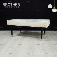 Nouveau design moderne meubles chine tissu en bois banc de vestiaire